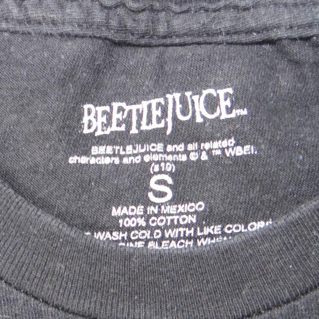 Beetlejuice Ghost With The Most Babe Graphic T Shirt Black Size Small