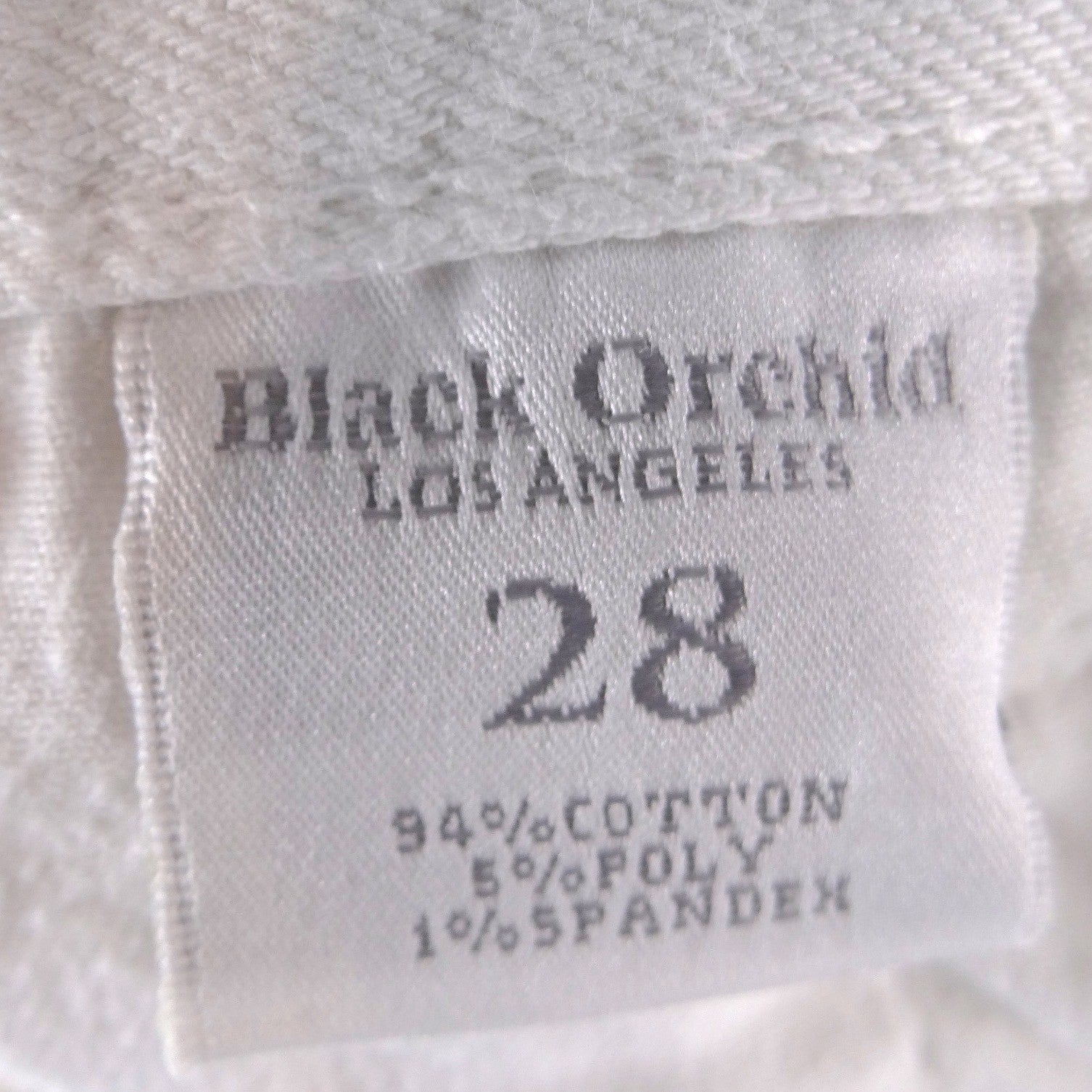 Black Orchid Los Angeles Womens White Distressed Straight Leg Jeans Size 28