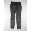 Stork & Babe Womens Maternity Faux Leather Leggings Black Skinny Size S/P 2598
