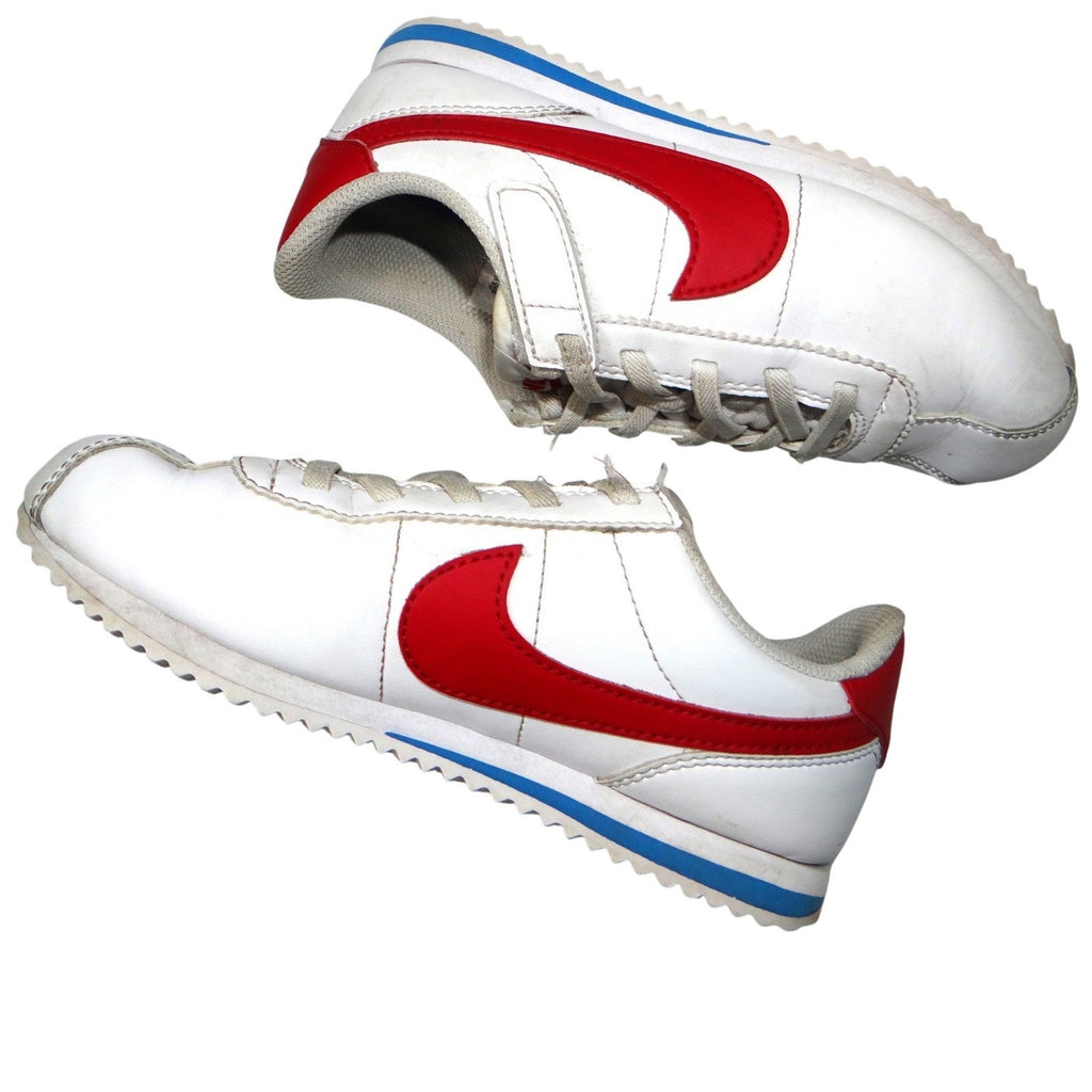 Nike Cortez White Red Blue Leather Sneakers Shoes Sz 13C DM0951115