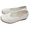 Stretch'n Form by Beacon Women's White Quilted Flats size 7.5