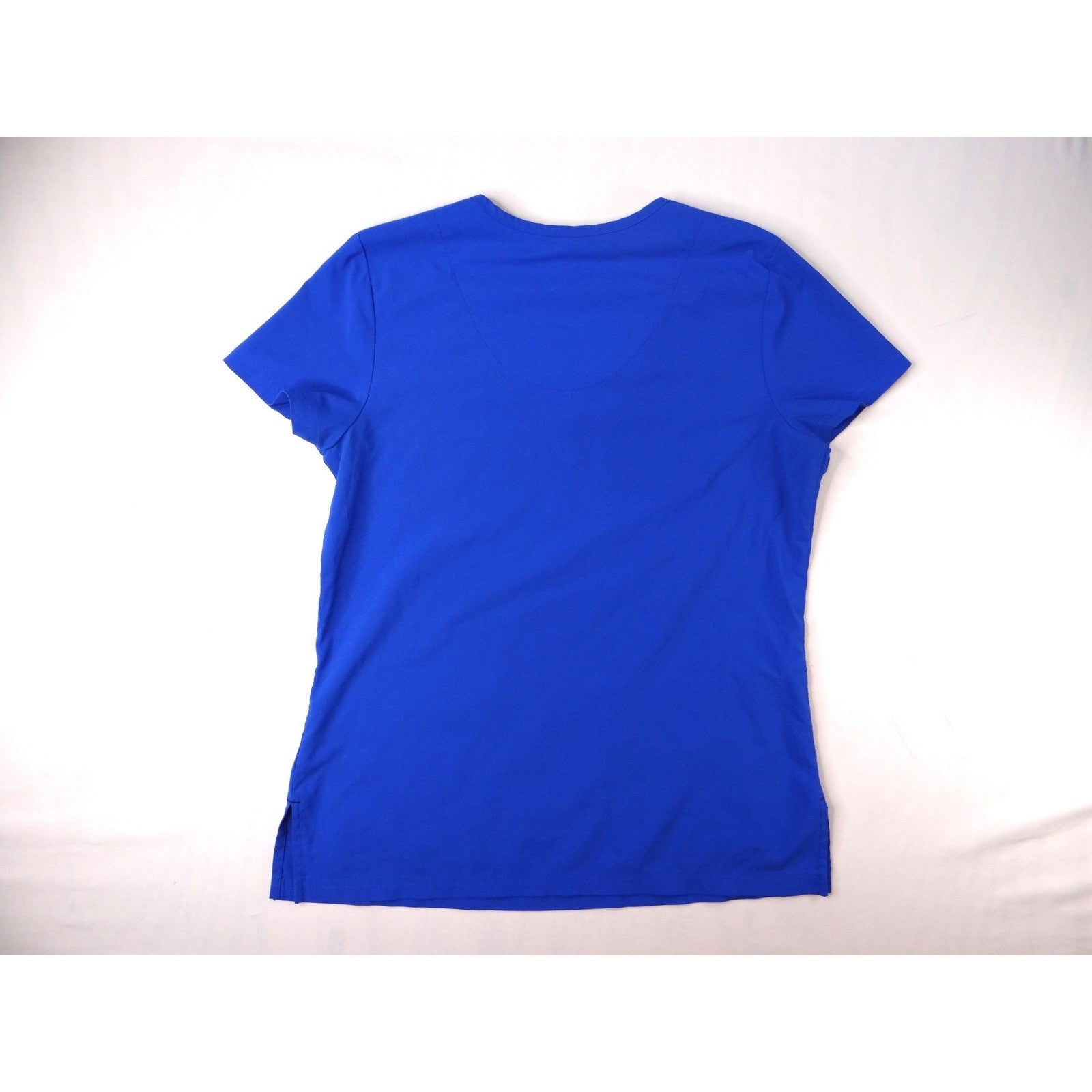 Koi Basics Royal Blue V Neck Scrub Top Short Sleeve Shirt Women's XS