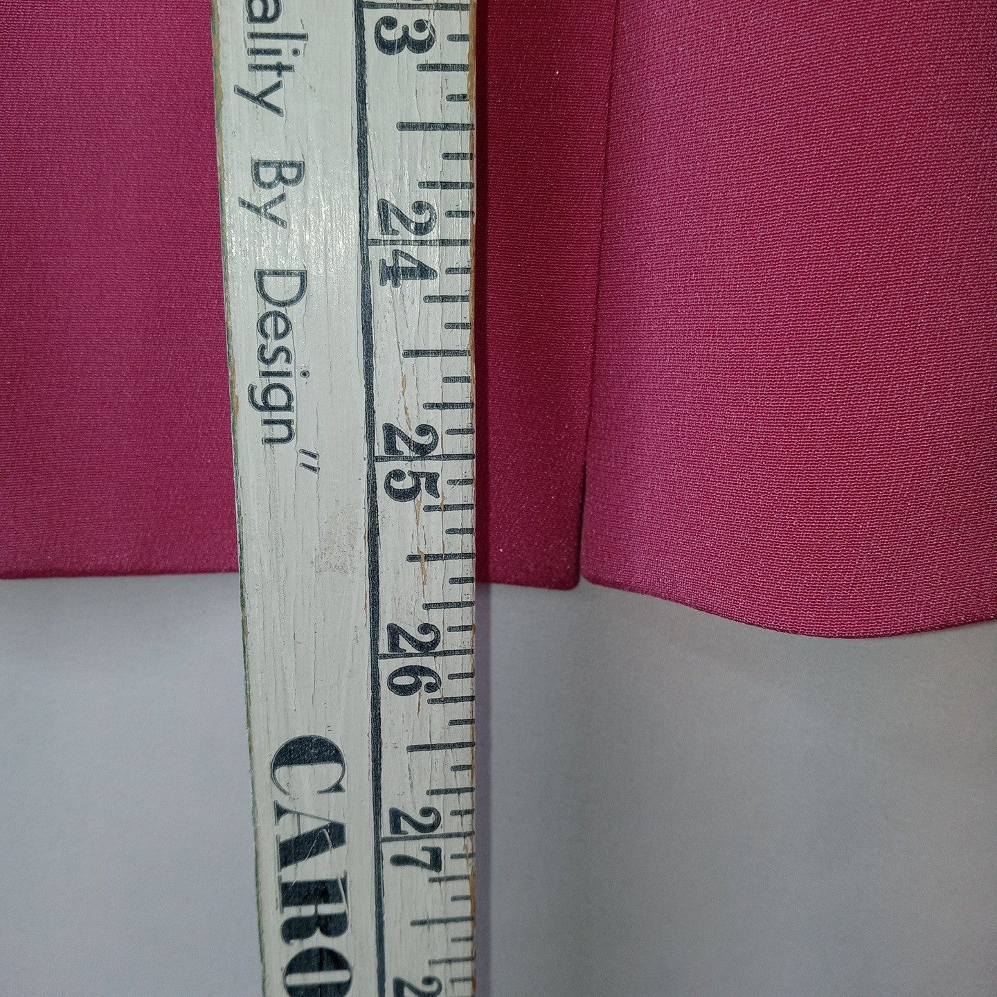VTG Preston & York Silk Pink Blazer Skirt Suit Womens 12 Short Sleeve Tailored