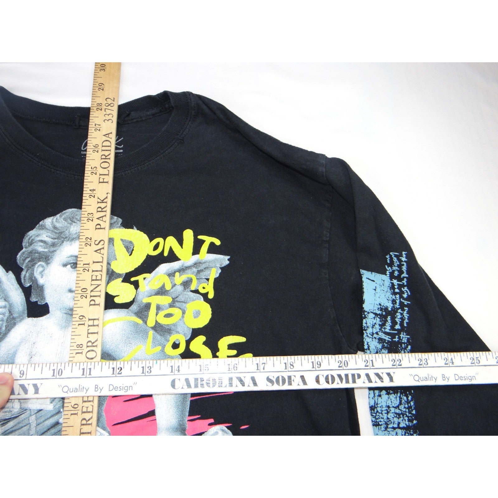 Outrank Cherub Money Graphic Long Sleeve T Shirt Black Large