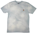 Carhartt Men Loose Fit Bleached Pocket T Shirt Size S Blue White Distressed