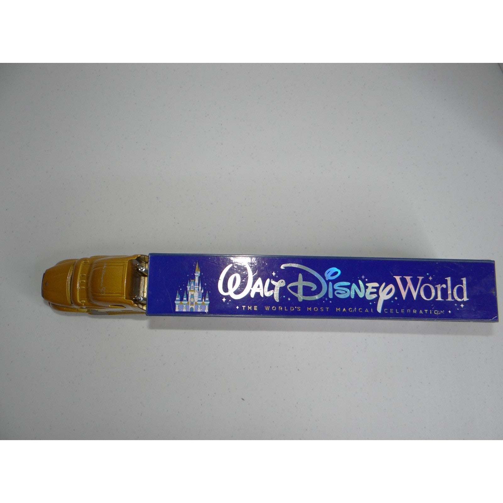 Disney World 50th Anniversary Semi Truck Trailer Gold Blue Mickey Friends 2736