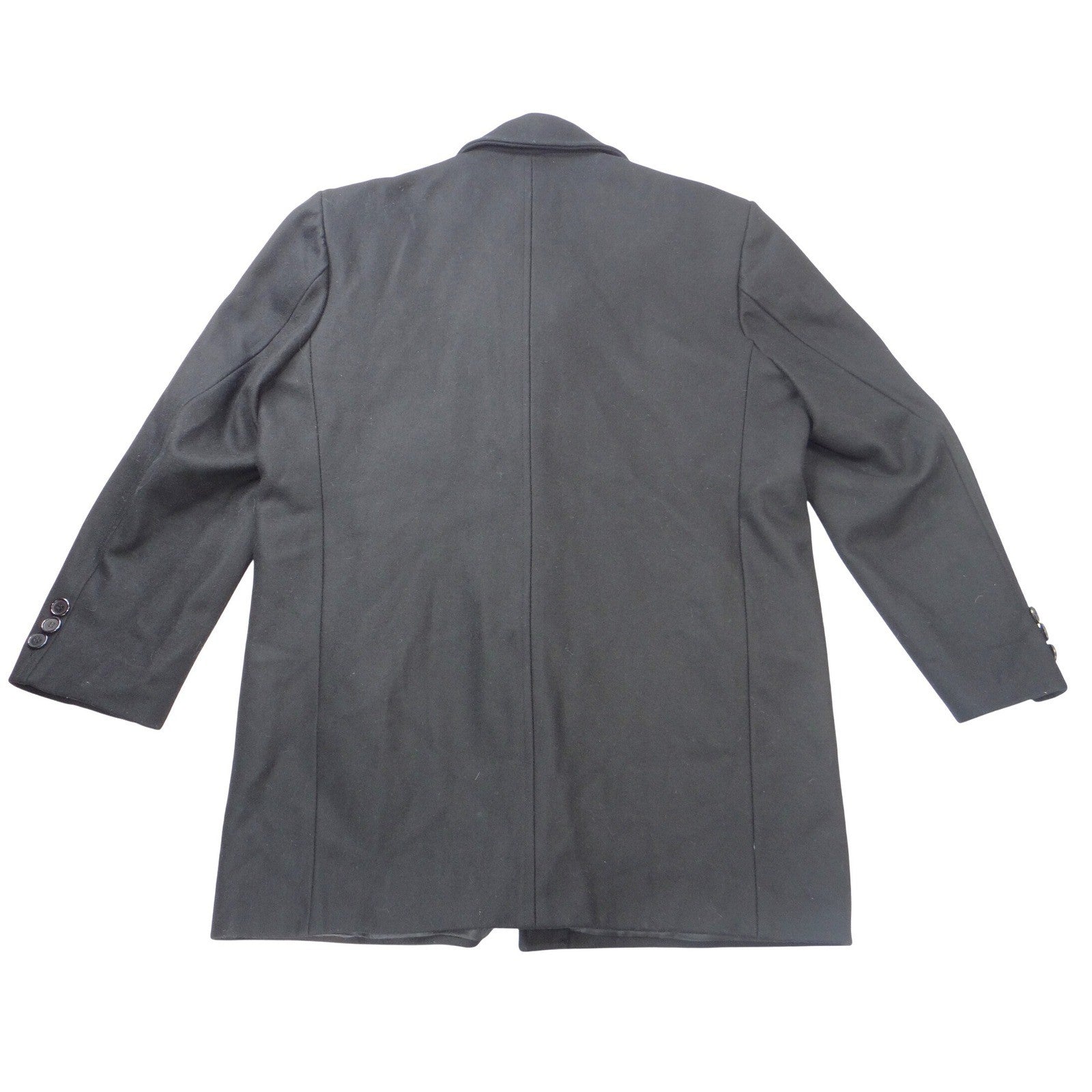 Dahongma Bigredhorse Mens Black Wool Blend Car Coat Overcoat Size XXXL 185/82