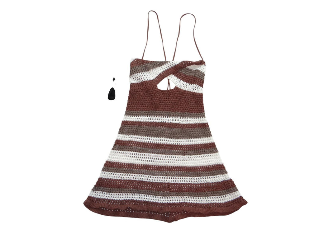 Handmade Crochet Striped Summer Dress