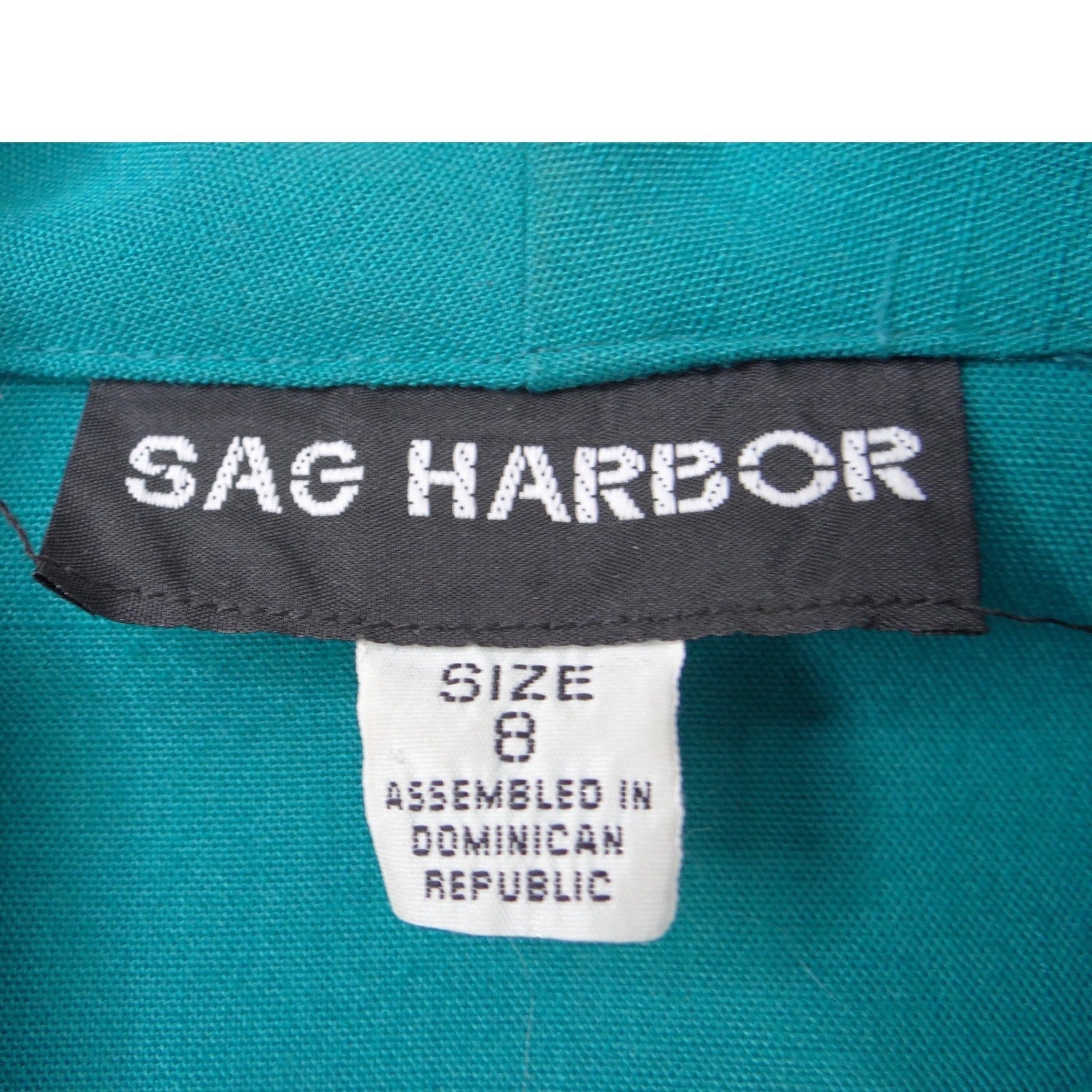 Sag Harbor Vintage Teal Green Blazer and Pleated Shorts Set Womens Large 90s