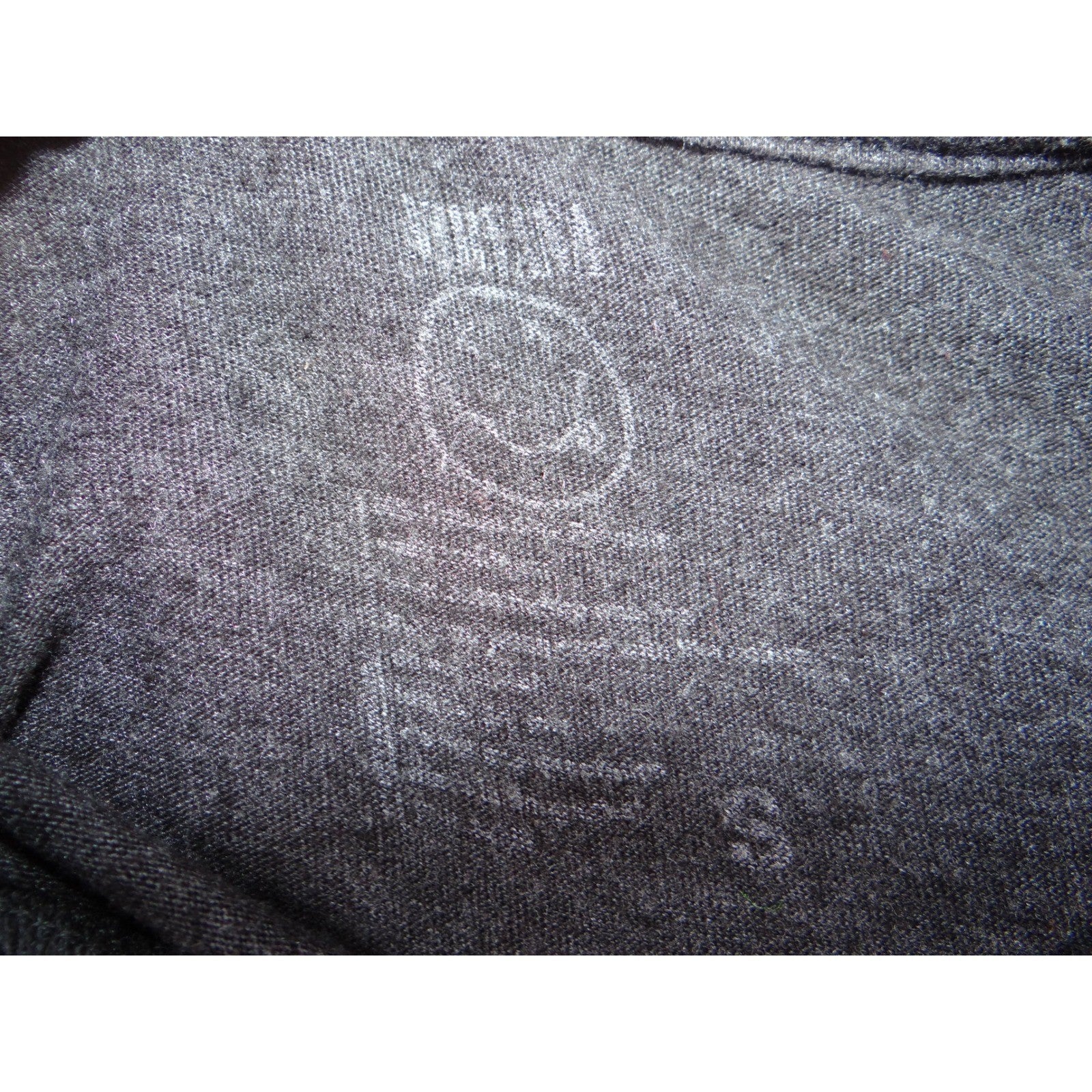 Nirvana Smiley Face Tie Dye Graphic T Shirt Charcoal Gray Women's Small