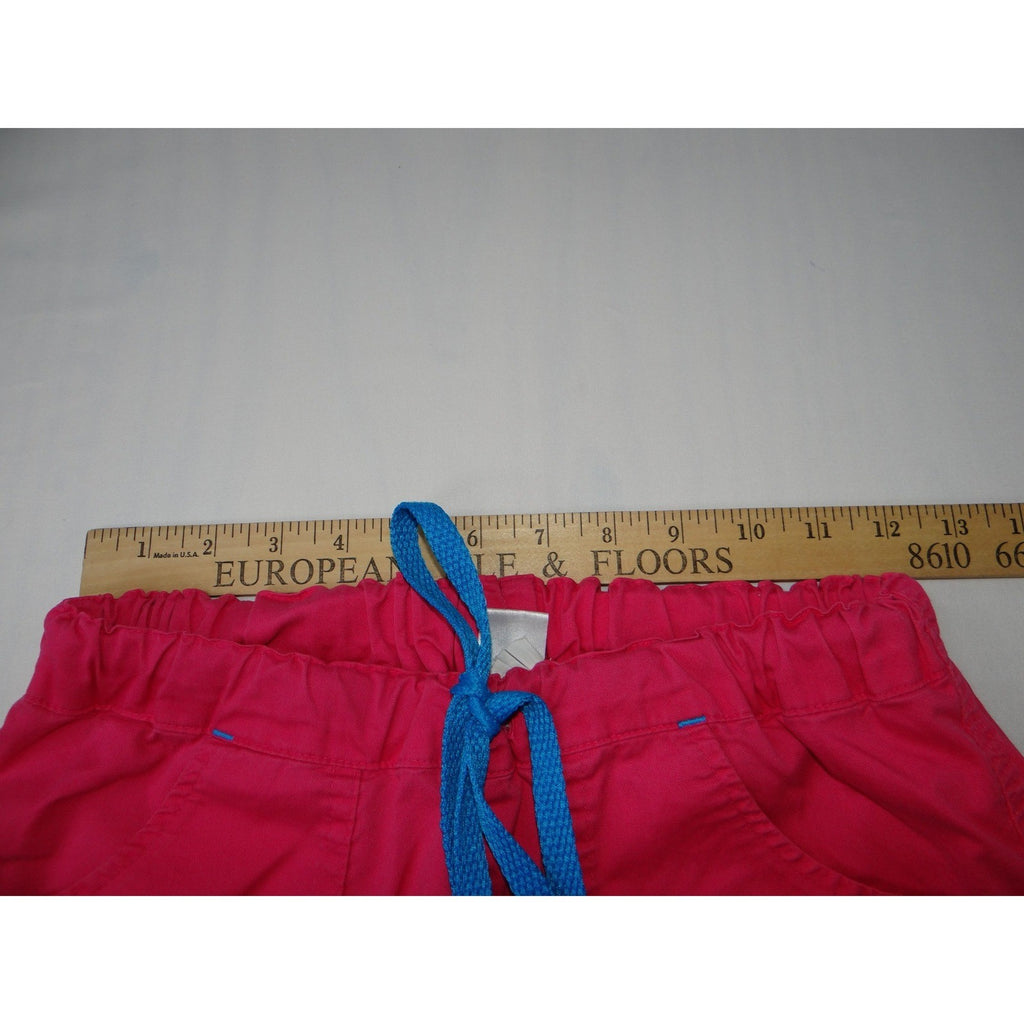 Hot Pink Scrub Pants Women's Cargo Pockets Drawstring Waist