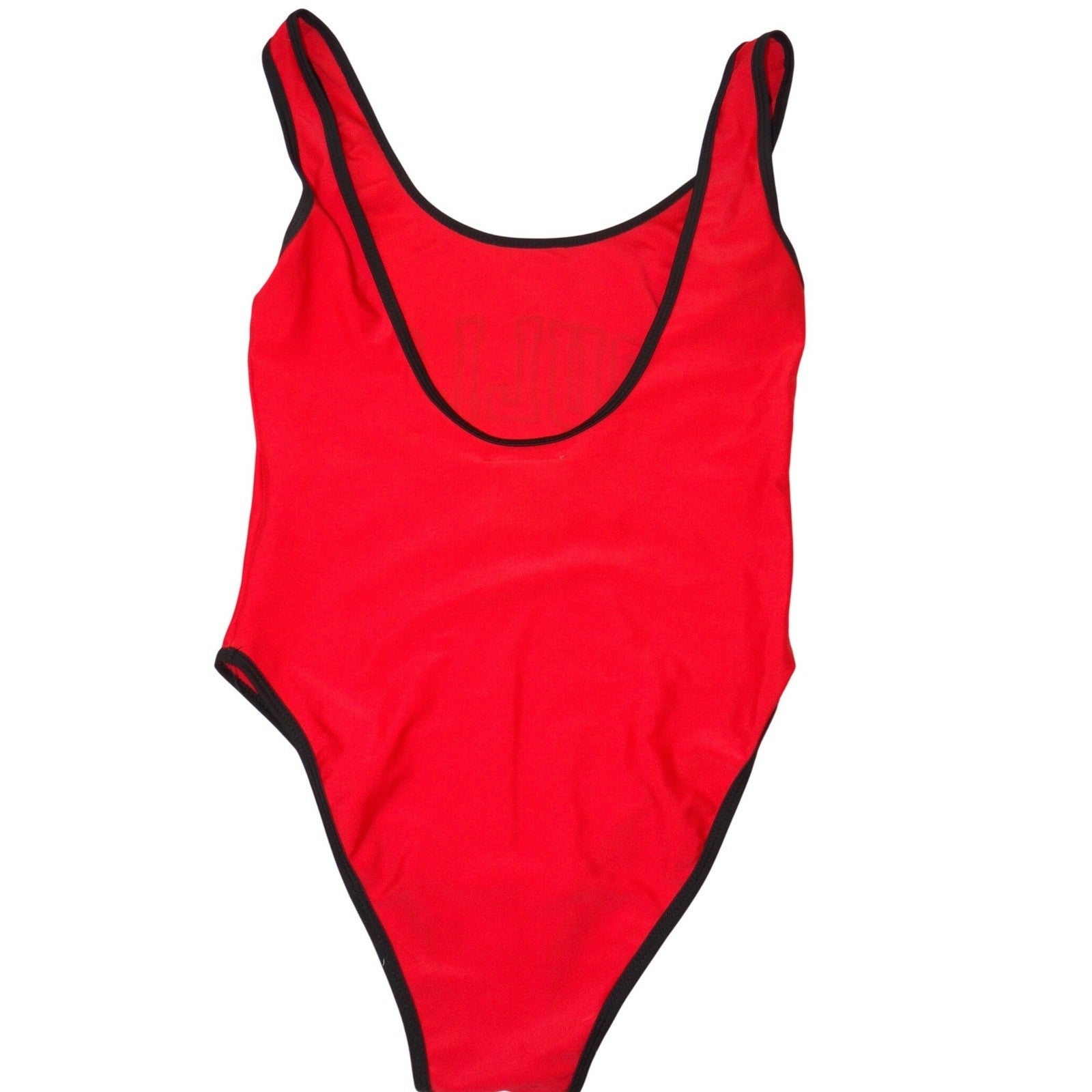 NBA Chicago Bulls Bodysuit Swimsuit Red High Cut Scoop Back Womens Medium