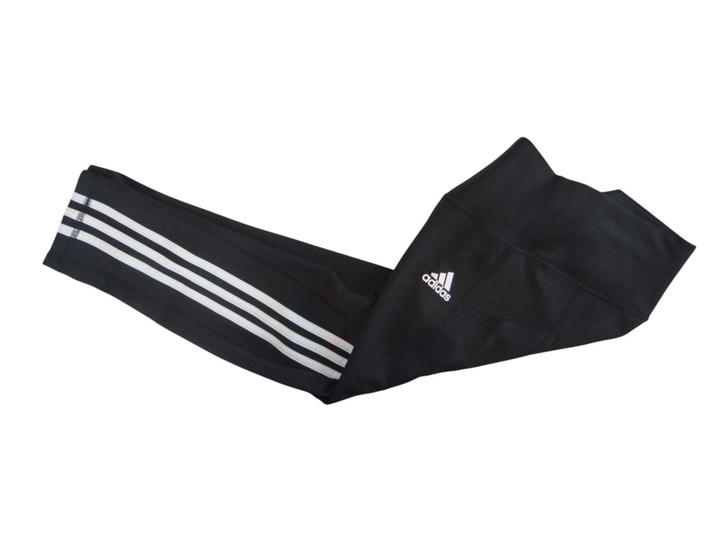 Adidas Women's Performance Leggings - Black with Stripes