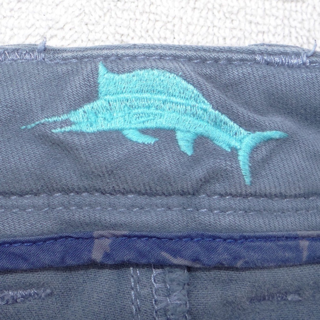 Tommy Bahama Boracay Straight Leg Pants Dusty Blue Mens 33x32 Stretch Cotton