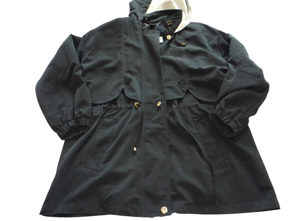 Giorgio Apondi Men's Black Raincoat Size 1X