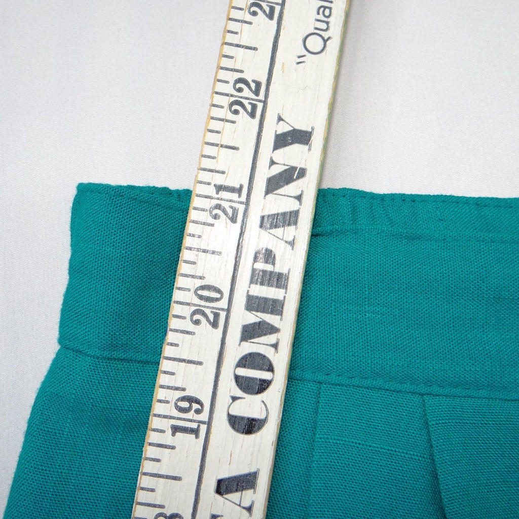 Sag Harbor Vintage Teal Green Blazer and Pleated Shorts Set Womens Large 90s