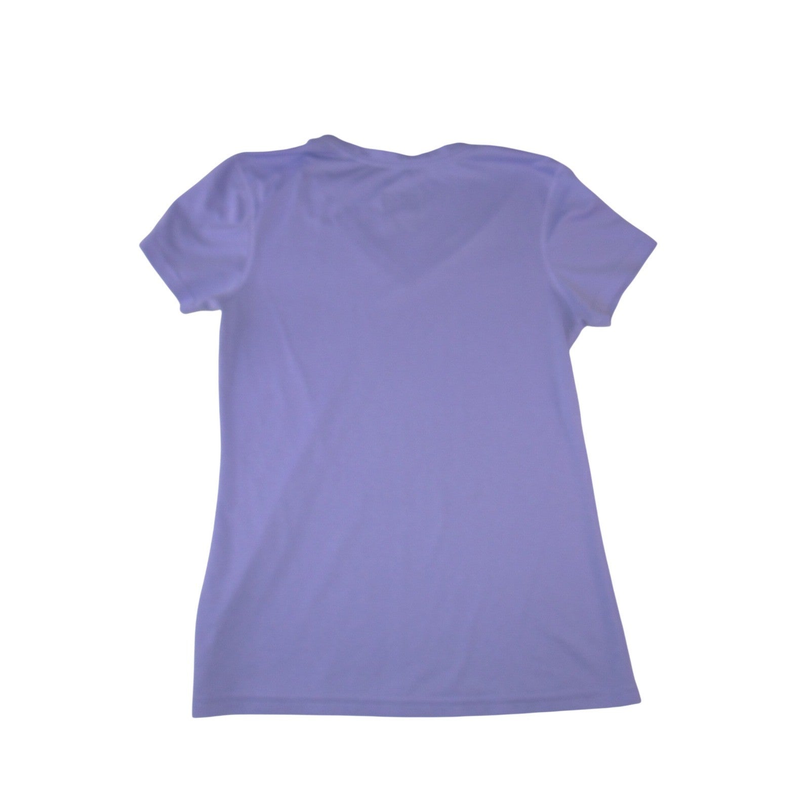 Nike Dri-FIT Womens V-Neck Short Sleeve Activewear Tee Purple Regular Fit M