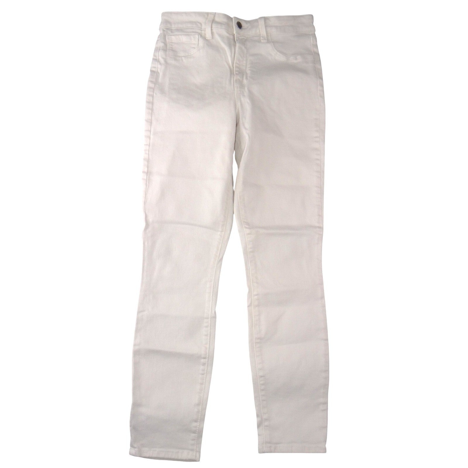 L'AGENCE Womens White High Rise Skinny Stretch Denim Jeans Size 28
