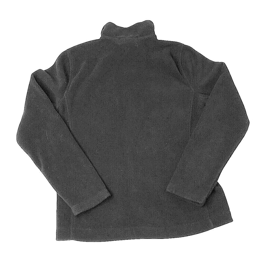 Vintage RL Ralph Lauren Active Petite Black Fleece Zip Jacket Gold Snowflake - M