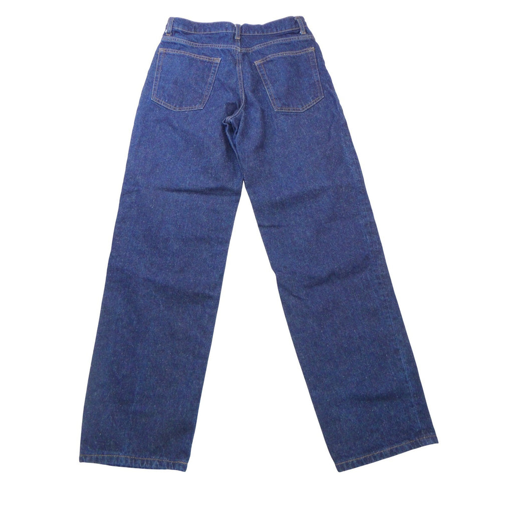 Zara Womens High Rise Straight Leg Jeans Dark Indigo Blue Size 6 MEX 28