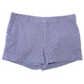 DKNY Womens Navy Blue Eyelet Embroidered Chino Shorts Size 10