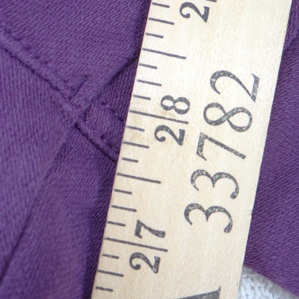 Time and Tru Womens Purple High Rise Pull On Jeggings Size L 12-14 Skinny Pants