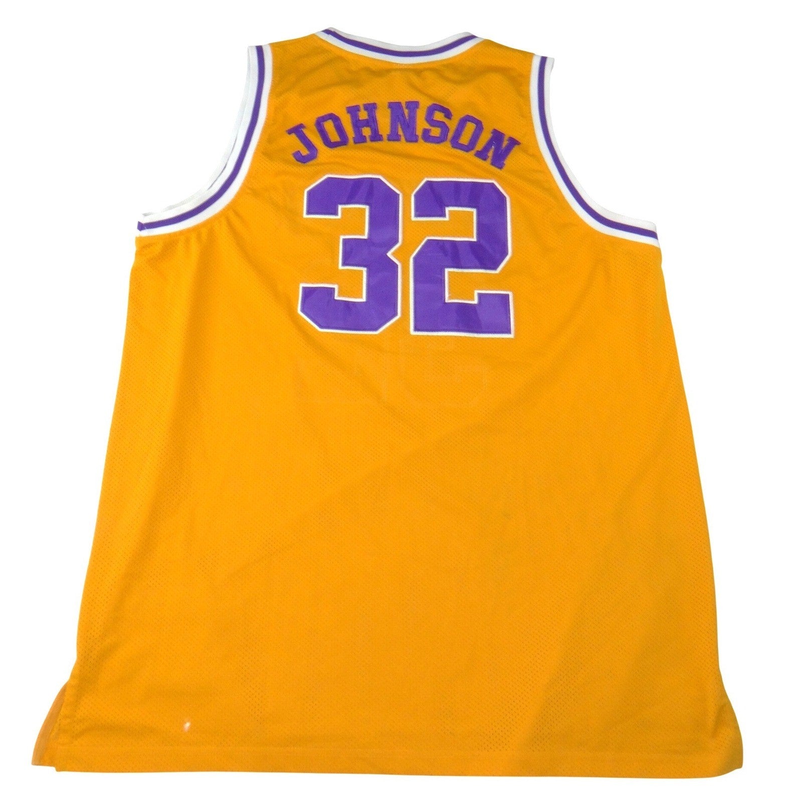 Rare Lakers Magic Johnson 32 Jersey 1979-80 Gold Mens 3XL Mitchell & Ness
