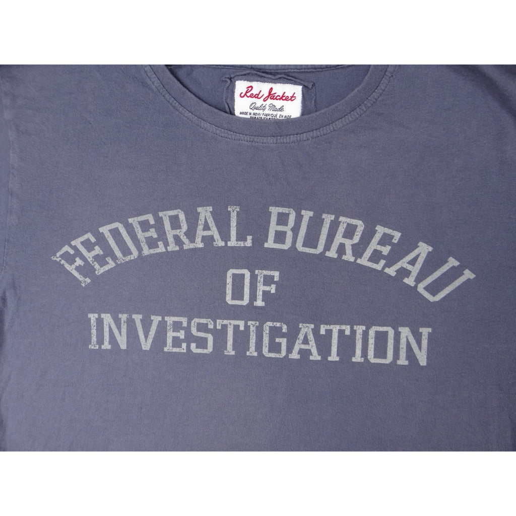 Federal Bureau of Investigation FBI Graphic T Shirt Mens Size Small Grey