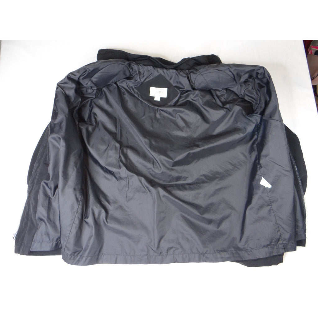 Giorgio Morandi Black Hooded Drawstring Parka Jacket Women's 1X