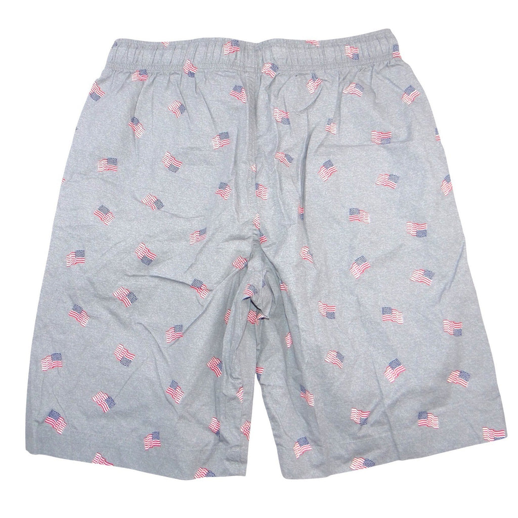 Old Navy Womens Small Gray American Flag Pajama Shorts Patriotic