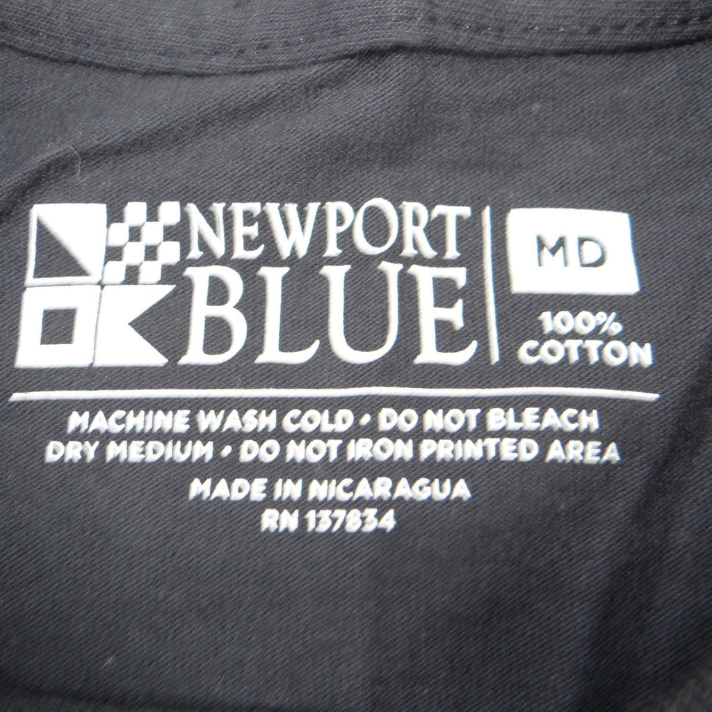 Newport Blue Chevrolet Still Plays With Blocks Graphic T-Shirt Mens Medium Black