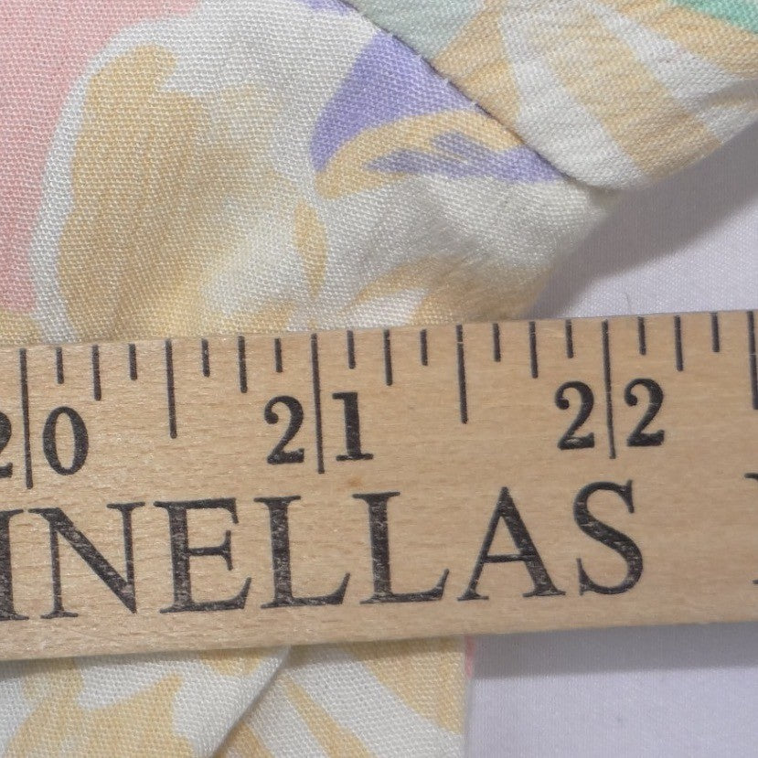 Alfred Dunner Vintage Floral Blazer Pastel Tropical Single Button Made in USA 12