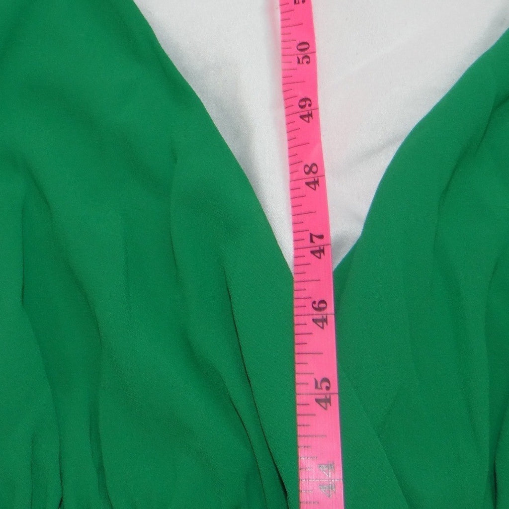 NWT-E.ssue Green V-Neck Surplice Maxi Dress Spaghetti Strap LD33080S NWT Small