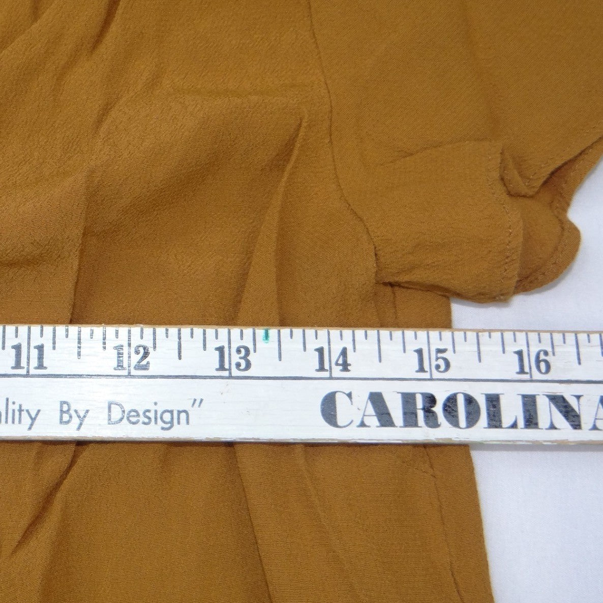 Madewell Ochre Mustard Yellow Button Front Crepe Mini Dress Womens Small S