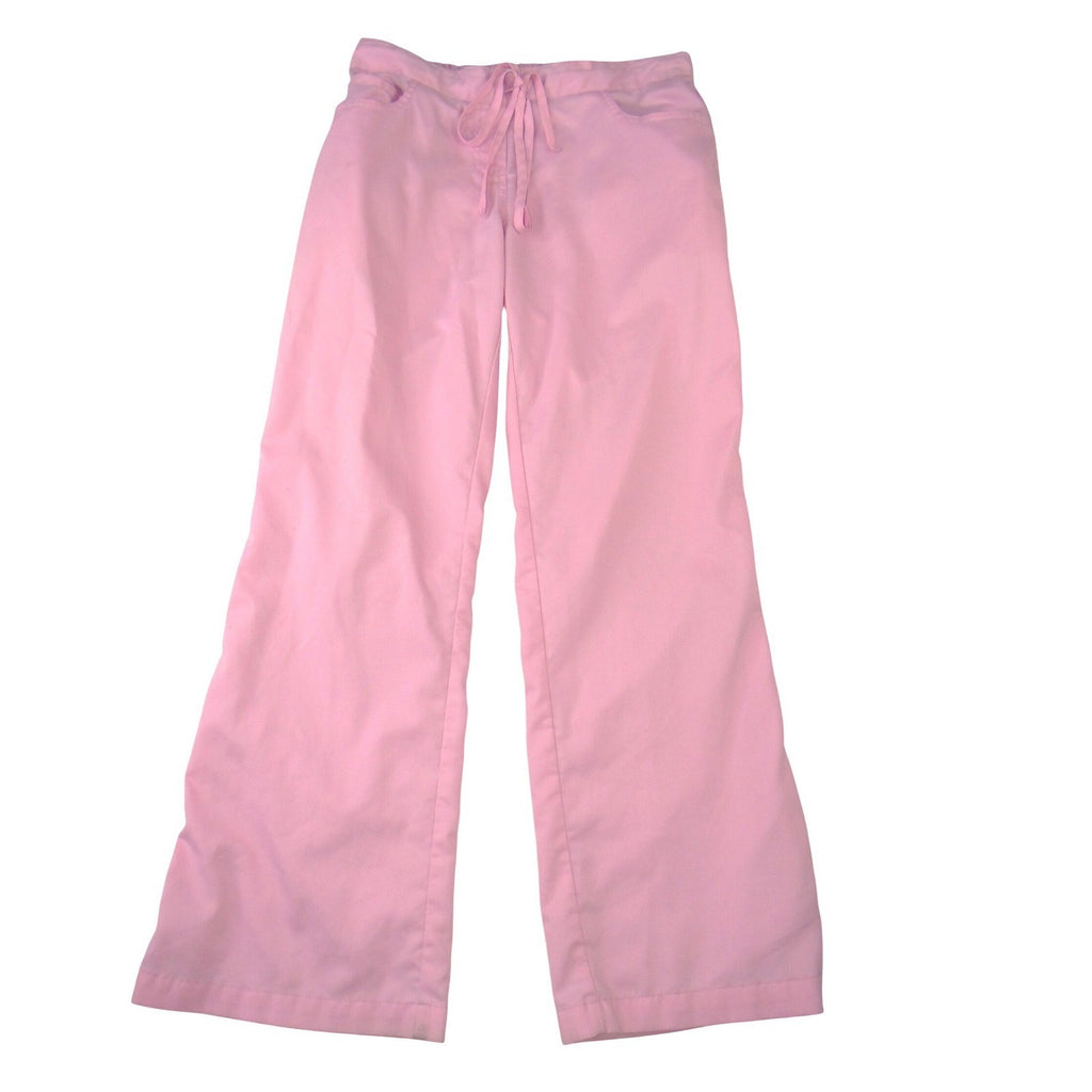 Greys Anatomy by Barco Womens Pink Scrub Pants Elastic Drawstring Size SP