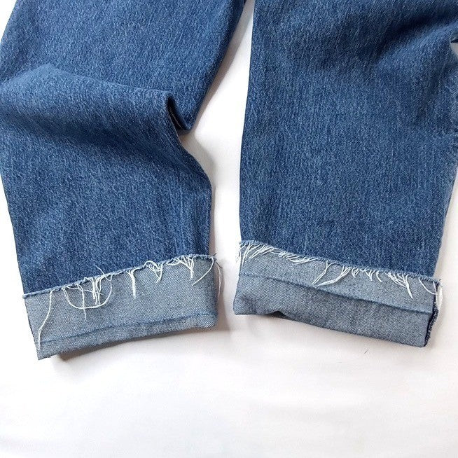 Vintage Abercrombie Fitch High Waisted Paperbag Mom Jeans Blue Denim Size 29