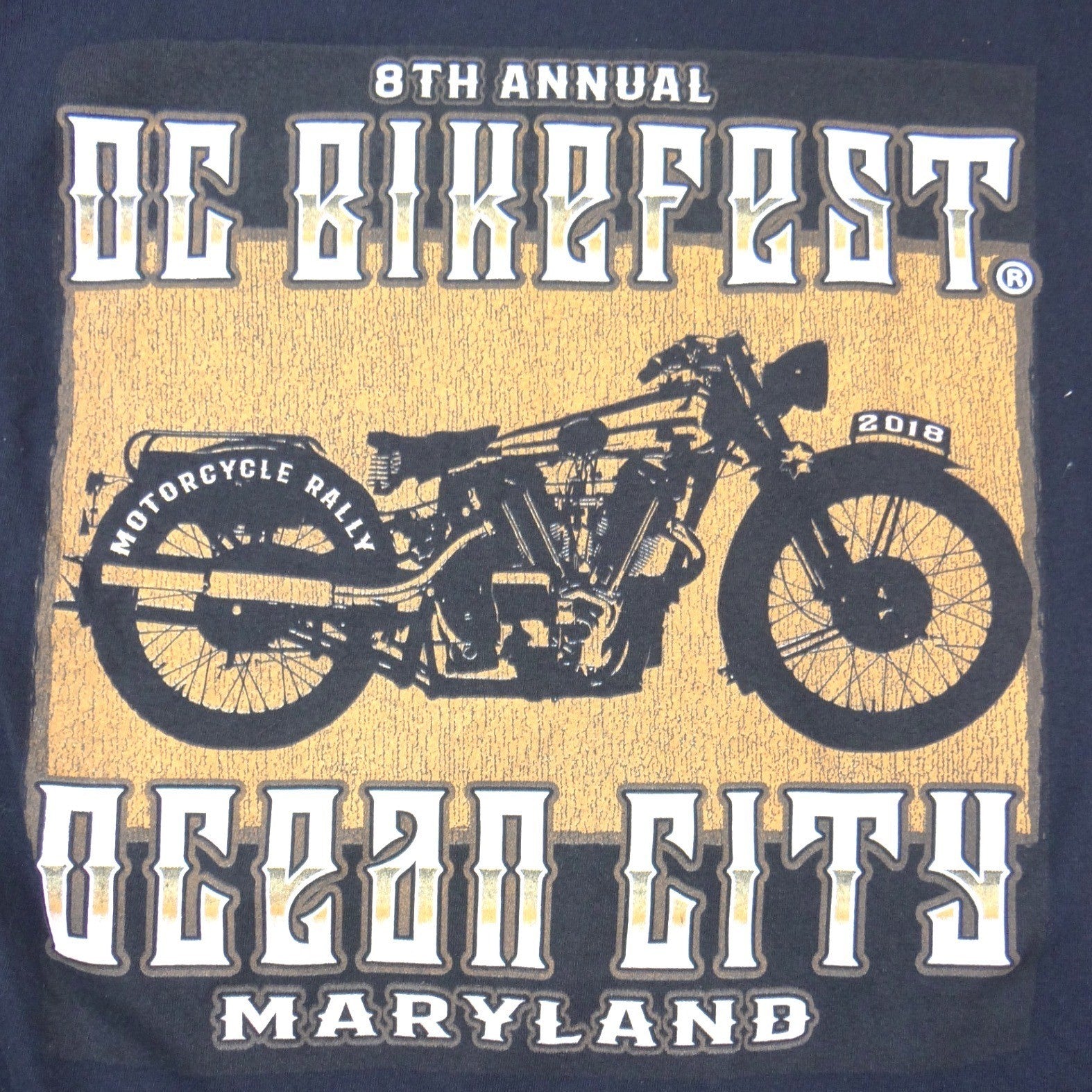 Gildan Mens OC BikeFest 2018 Ocean City Maryland Biker T-Shirt Black Medium