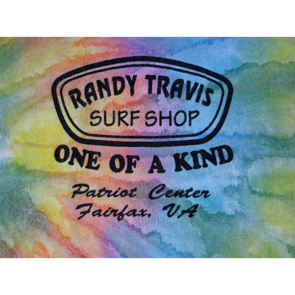 Randy Travis Surf Shop Tie Dye T Shirt One of a Kind Patriot Center Fairfax VA