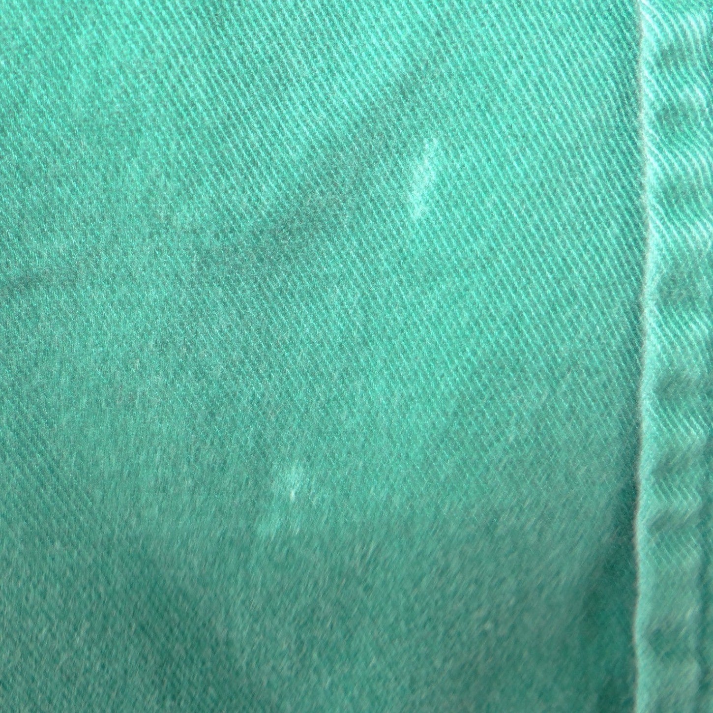 Vintage Nautica 90s Mens Green Cotton Twill Denim Collar Button Down Shirt L