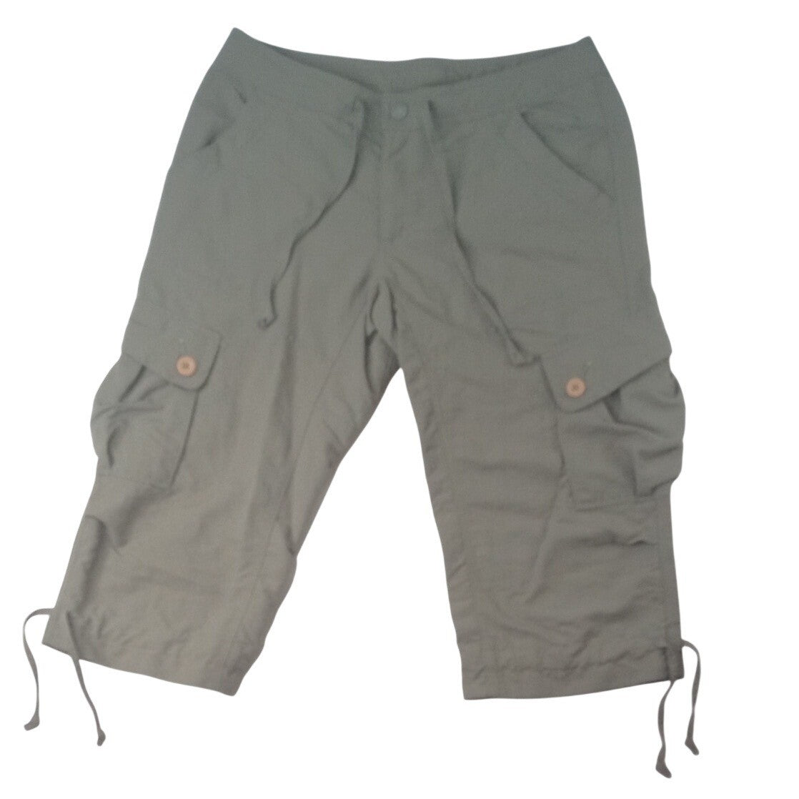 The North Face Womens Cargo Capri Pants Khaki Outdoor Casual Size 8