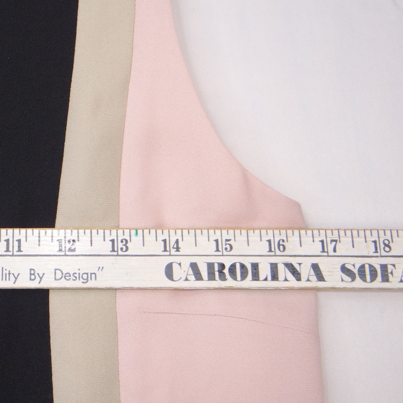 Vintage Casual Corner Black Pink Tan Colorblock Sleeveless Sheath Dress Size 2