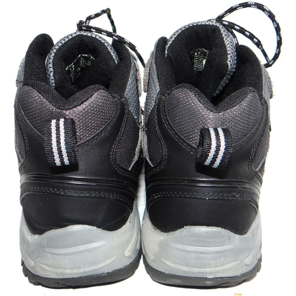Khombu Mens Hiking Boots Gray Black Lace Up Mid Top Size 8 M