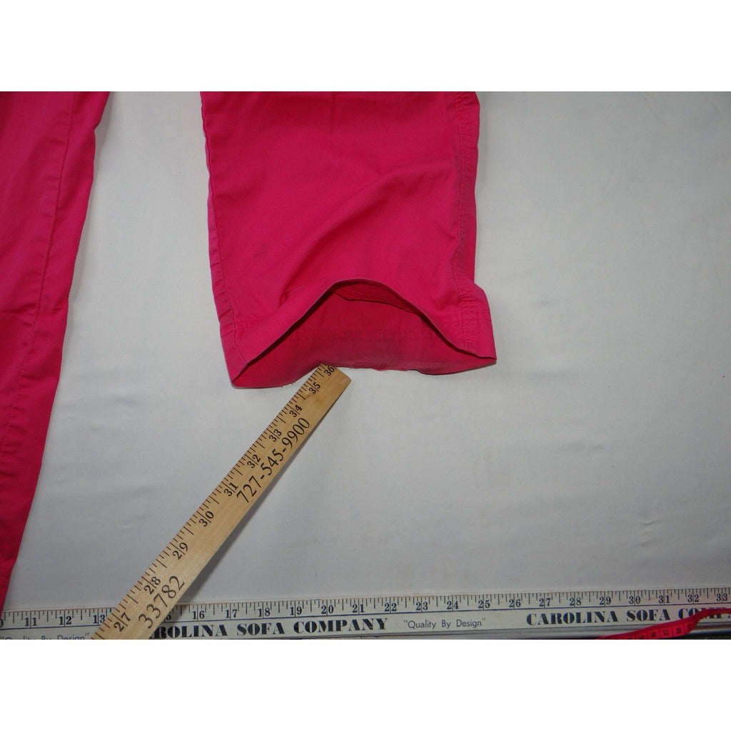 Hot Pink Scrub Pants Women's Cargo Pockets Drawstring Waist