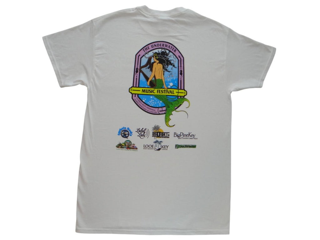 34th Annual Underwater Music Festival Vintage T-Shirt Florida Keys Looe Key