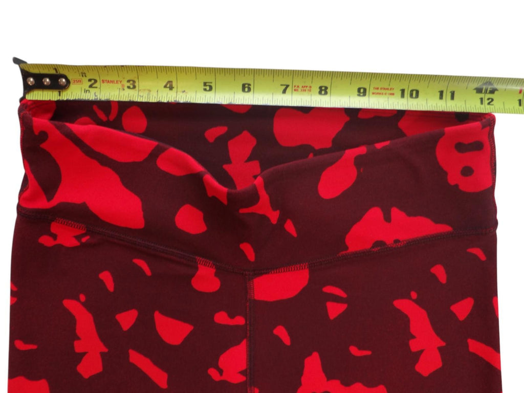 Fabletics Red Patterned Leggings - Stylish & Comfortable