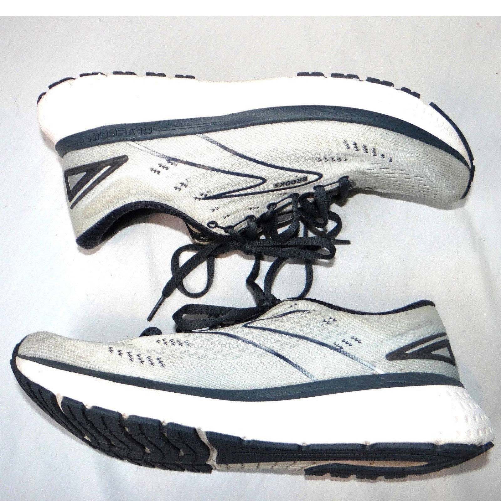 Brooks Ghost 14 Womens Running Shoes Grey Blue Size 9.5 Narrow 2A Sneakers