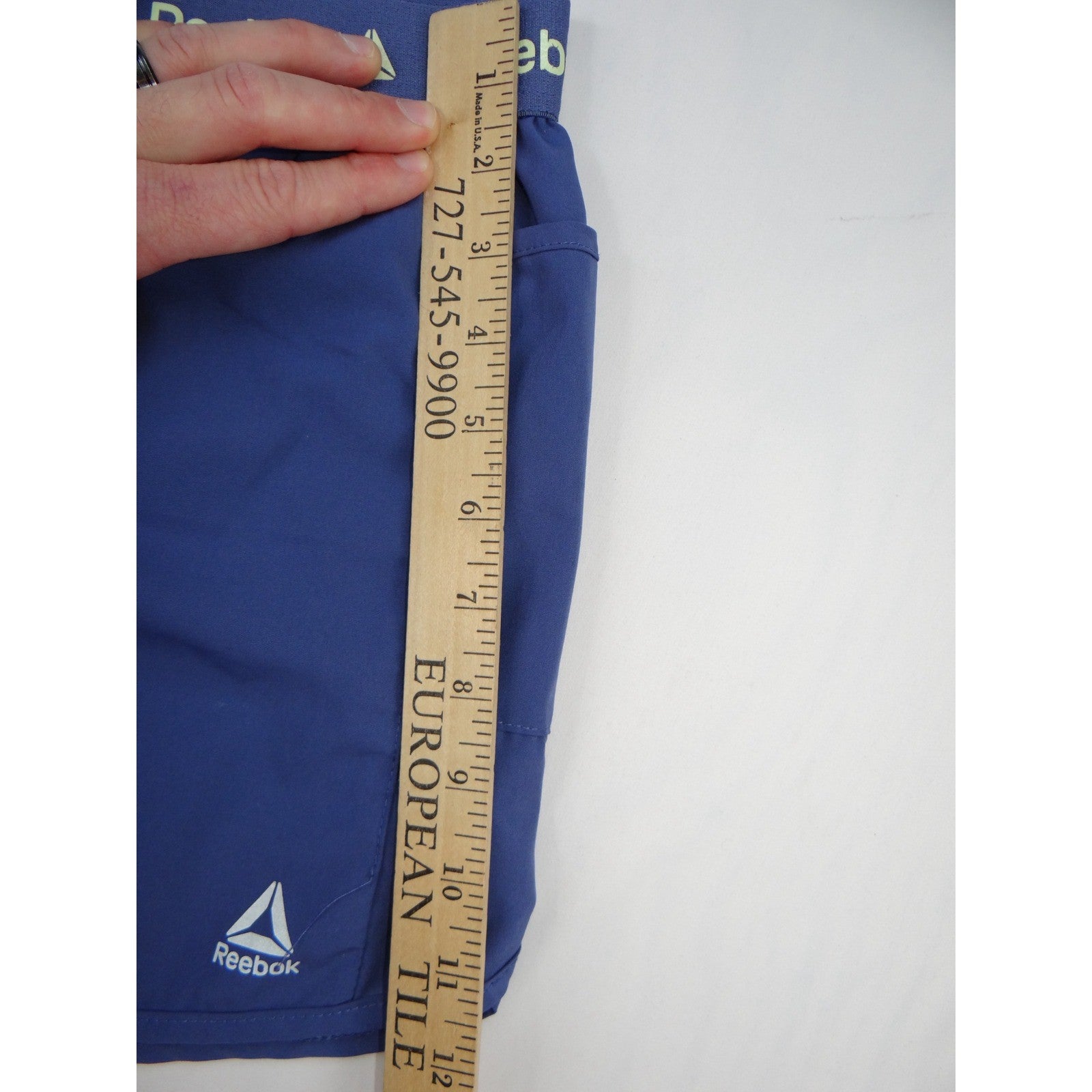 Reebok Womens Running Shorts Elastic Waistband Blue XL