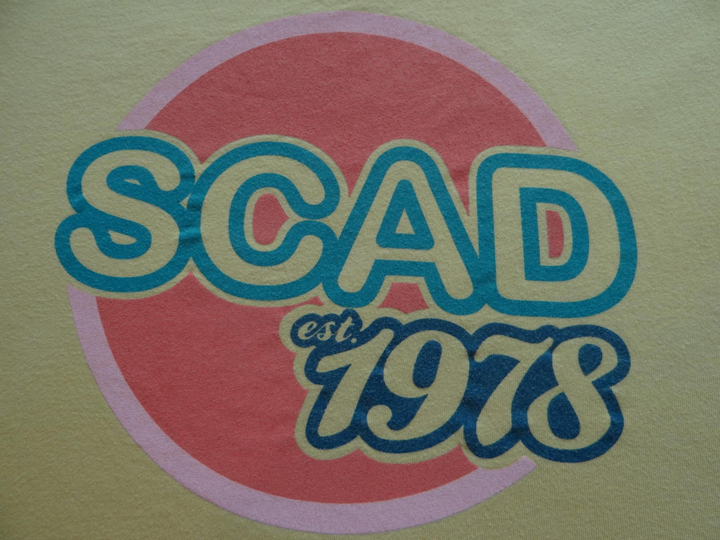 SCAD 1978 Graphic Tee - Vintage Inspired Yellow T-Shirt