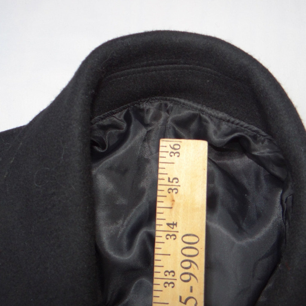 Dahongma Bigredhorse Mens Black Wool Blend Car Coat Overcoat Size XXXL 185/82