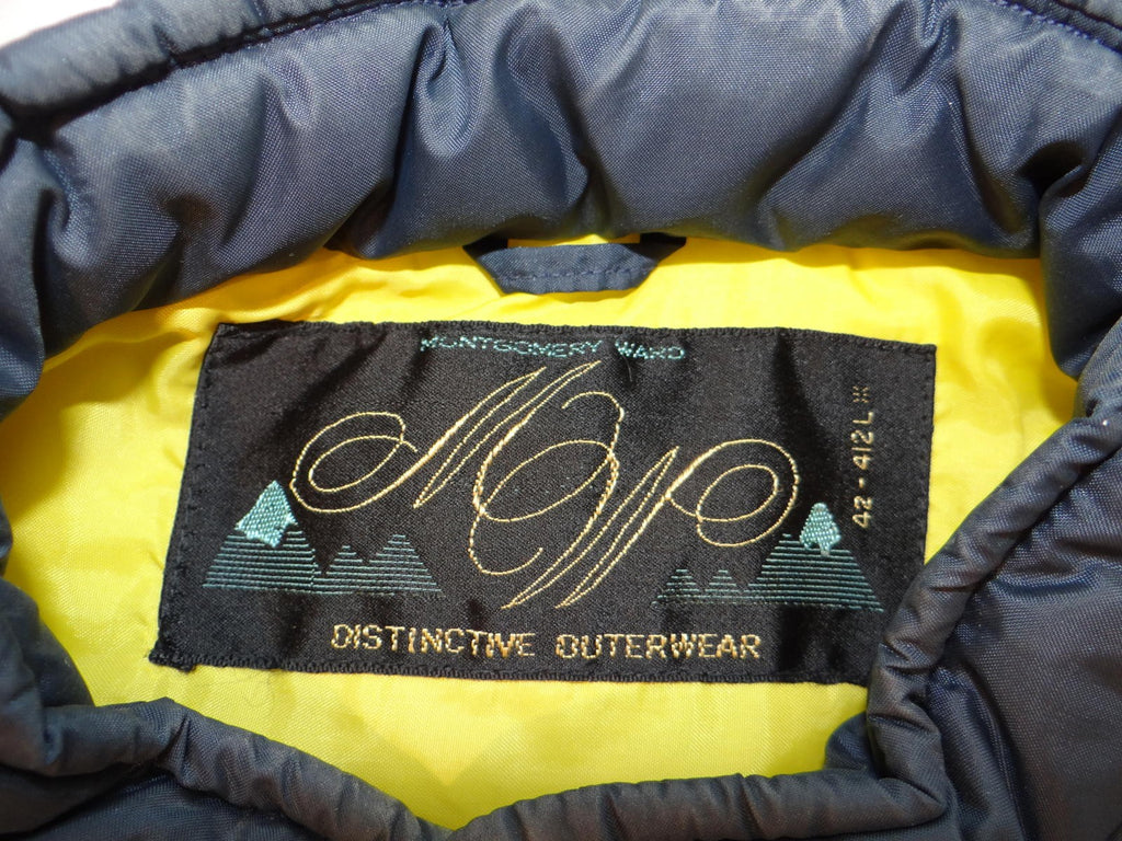 Vintage 1980s Men's Reversible Puffer Vest with Snap Buttons